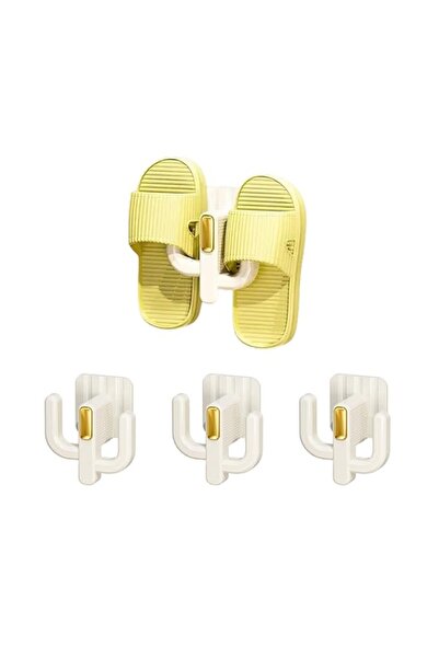 Generic رف أحذية BIGTHREE مثبت على الحائط، رف أحذية معلق على شكل صبار، رف أحذية بدون ثقب، قوي