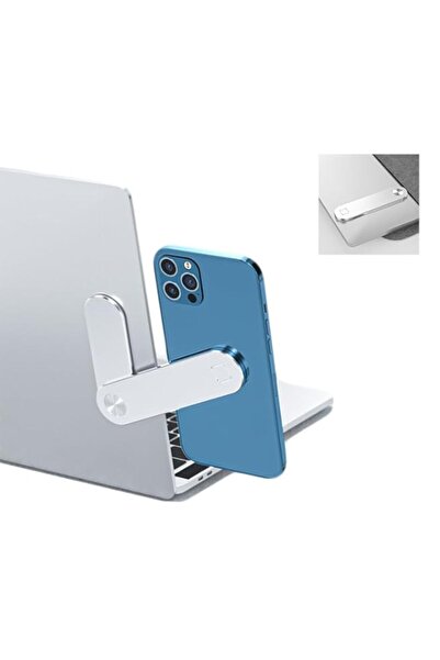 Generic حامل هاتف الكمبيوتر المحمول، حامل هاتف محمول مغناطيسي مصنوع من سبائك الألومنيوم، حامل هاتف قابل للتعديل