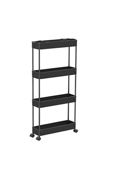 Generic TAME Slim Storage Cart 4 Tier,Bathroom Organizer Mobile Shelving Unit, Rolling Utility Cart Slide O