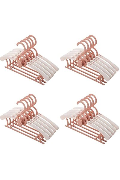 Generic MIXDE 20 قطعة من شماعات الأطفال، قابلة للتعديل من 11 بوصة إلى 14.5 بوصة، شماعات معاطف الأطفال للرضع والأطفال الصغار