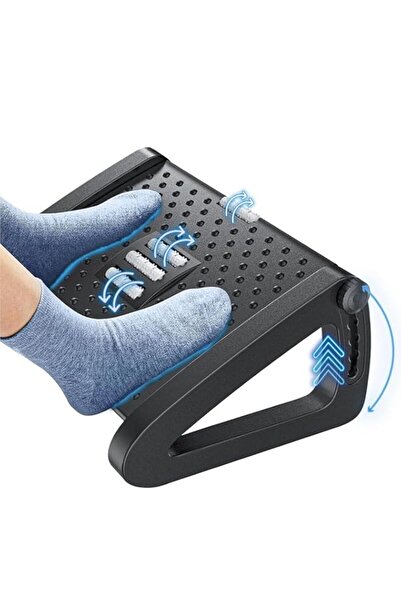 Generic مسند قدم تحت المكتب ومسند قدم للمكتب - ارتفاع قابل للتعديل مع 6 مستويات للإعدادات،