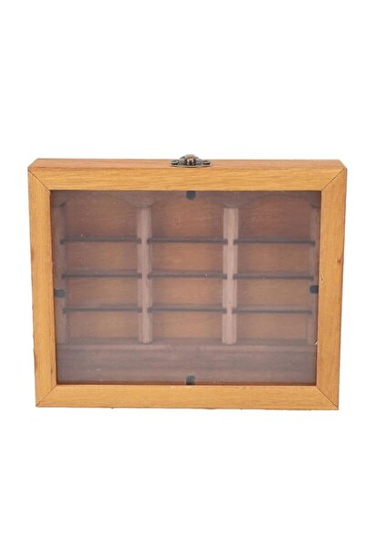 Generic رف كتب جياوو للقلق، خزانة عرض كتب مصغرة مع صناديق ثقاب، رف كتب مزخرف