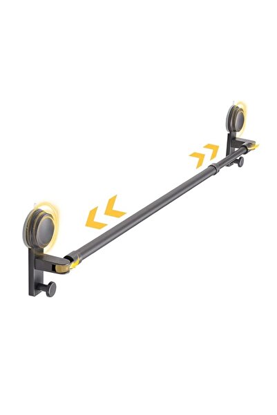 Generic رف مناشف شفط للحمام (قابل للتعديل من 19 إلى 33 بوصة) - قضيب مثبت على الحائط بدون حفر، قابل للدوران،