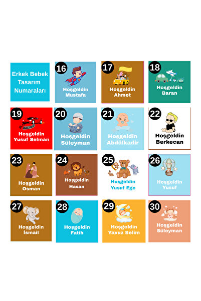 afyoresel 50 Adet İsme Özel Etiketli Sütlü Madlen Bebek Çikolatası İsimli Hoşgeldin Bebek Çikolatası