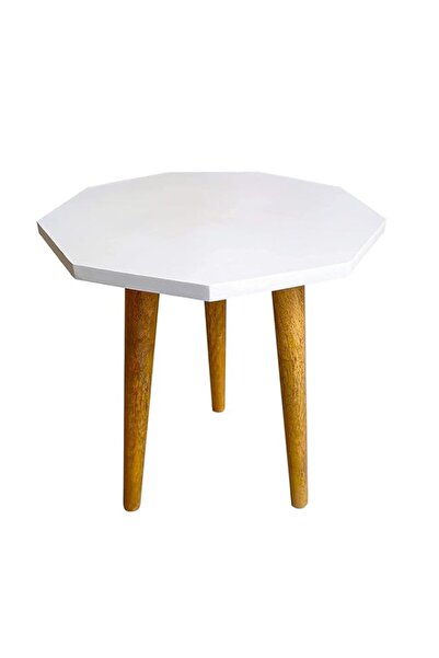 Generic طاولة جانبية/طاولة نهائية/حامل نباتات/مقعد خشبي عتيق جميل من UHUD CRAFTS لغرفة المعيشة K