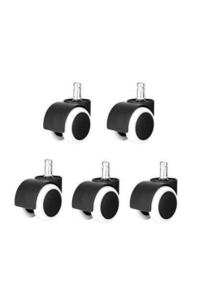 Generic Beauenty 5Pcs 2 Inch Silent Wear Resistant Universal Casters Rubber C...