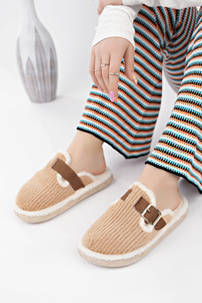 LAMEDORE Γυναικείες παντόφλες με αγκράφα – Μαλακές, κομψές και αντιολισθητικές χειμερινές παντόφλες