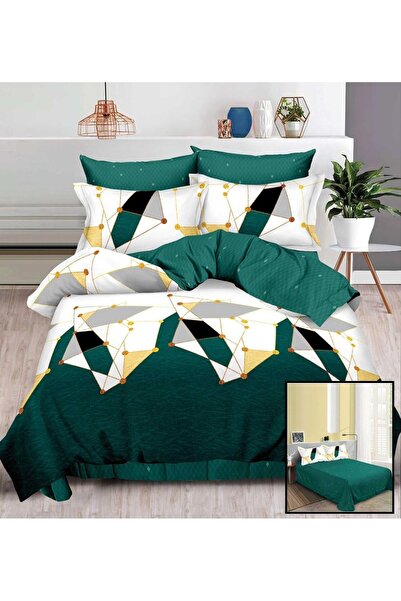 OEM Fine Cotton Linen, Sulphur, Double Bed, 2 Persons, 6 Pieces