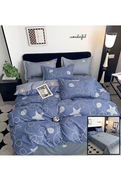 OEM Fine Cotton Linen, Sulphur, Double Bed, 2 Persons, 6 Pieces