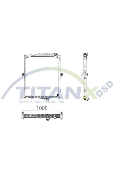 TitanX Radiator Racire Motor Renault Trucks T Volvo Fh