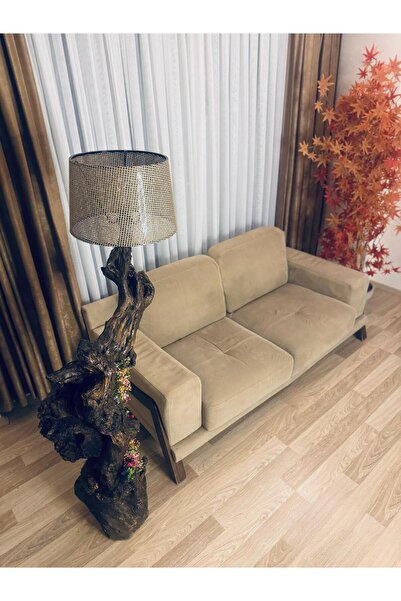 Selma Dekor Lambader 1000 Yıllık Zeytin Ağacı Kütüğünden Tamamen El Yapımı