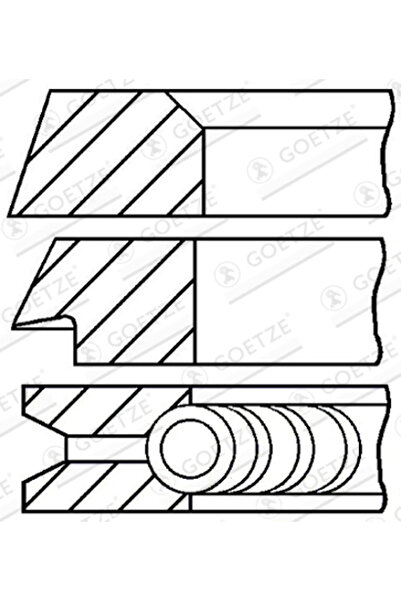GOETZE ENGINE Set segmente piston VW 1500,1600/181/Brasilia