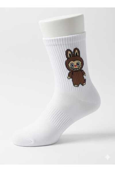 Store Harry Potter ve Labubu Desenli Kolej Kadın Çorap