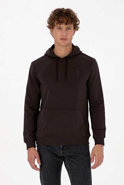 U.S. Polo Assn. Men's Dark Brown Basic Sweatshirt 50313720-Vr084