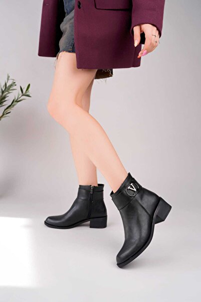 Bilalim Shoes kadın Günlük Bot şık ve rahat siyah yeni sezon-bot 400