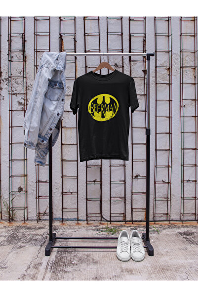 MG تيشيرت قطني مطبوع برقبة دائرية من BEERMAN OV قصة فضفاضة ALIP بأكمام قصيرة ...