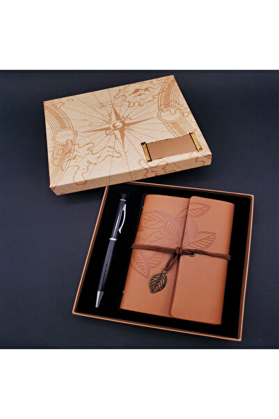 Skygo Tan Notebook and Black Pen