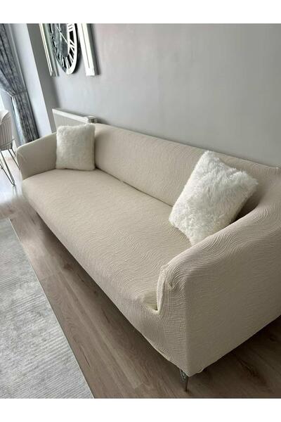 OSIO Jacquard 3 3 1 1 Sofa Cover Set, Stretch Fabric Elastic