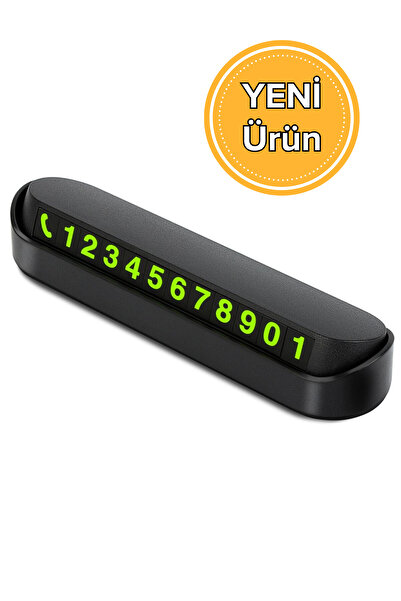 İK Kuzey Fosforlu Araç Park Numaratörü Açılır Kapanır Tasarım Manyetik Rakamlı Gece Parlayan Telefon Numarası