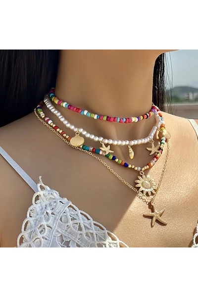 GÜNEBAKAN AKSESUAR Sea Star Kolye set