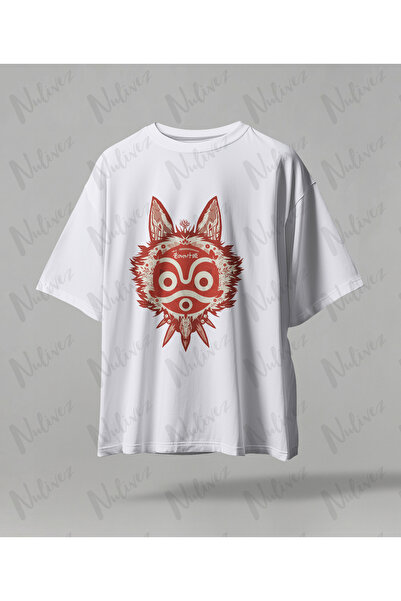 Nulivez تي شيرت أنيمي ستوديو جيبلي برينسيس مونونوكي مطبوع عالي الجودة للجنسين...