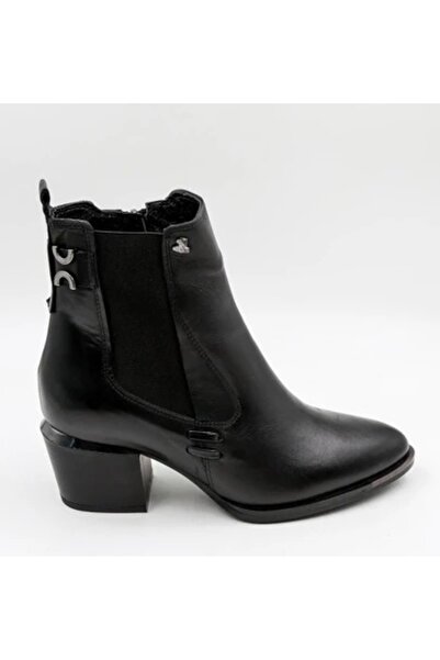 Venüs 1853210K Hakiki Deri Ortopedik Kalın Orta Topuk Sivri Burun Şık Bot