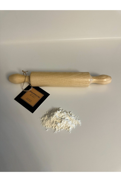 Ahşapdeluxe Ahşap Vernikli Sabit Merdane 30 cm