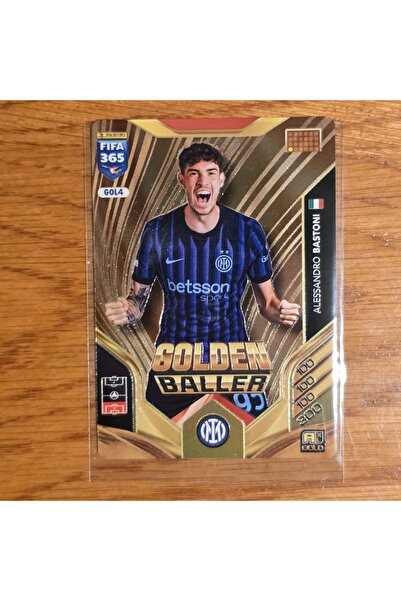 Panini 2026 Alessandro Bastoni Golden Baller Oyun Kartı - GOL4