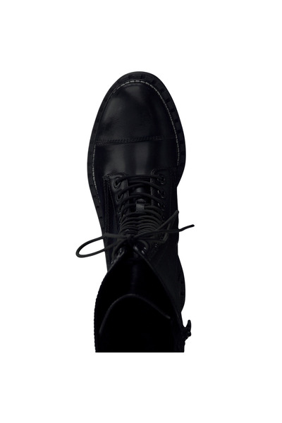 Tamaris Black Lace-Up Boots