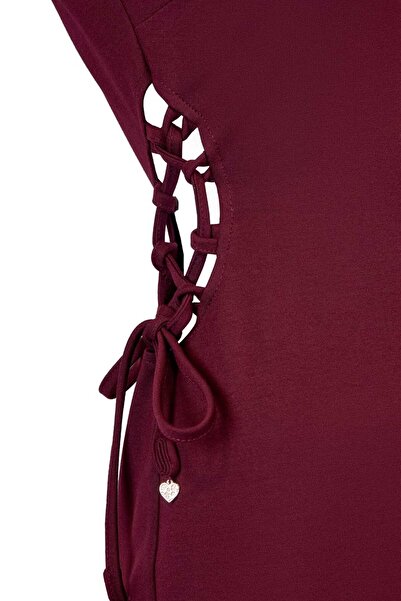 UTOPIAN İp Detaylı Midi Elbise