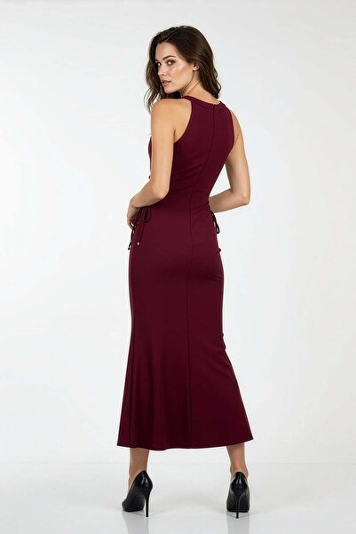 UTOPIAN İp Detaylı Midi Elbise