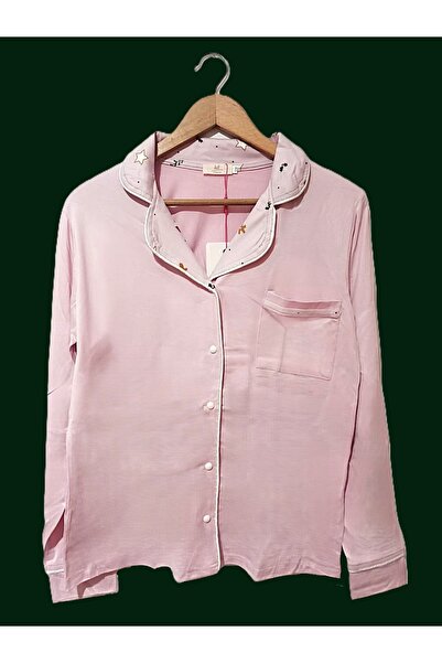 lull sleepwear Women's Long Sleeve Soft Button down Pajama Set