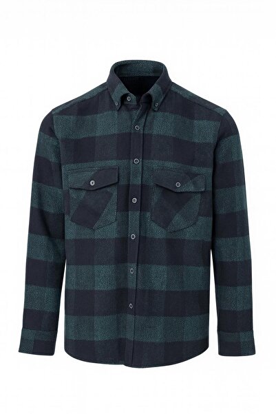 FABİO CASSANİ Erkek Kışlık HAKİKİ Oduncu Gömleği - 7399