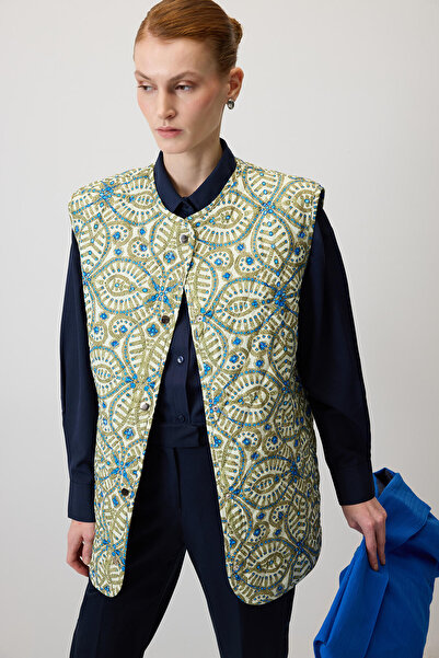 Touché Privé Patterned Quilted Vest