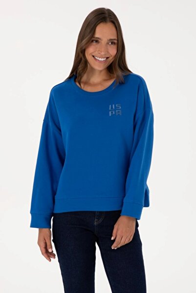 U.S. Polo Assn. OVERSİZE RAHAT KESİM YUVARLAK YAKA NAKIŞLI SWEATSHİRT