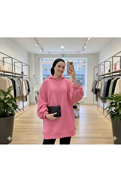 Şule Giyim Women's Trend Balloon Sleeve Three Thread Shaded Sweat