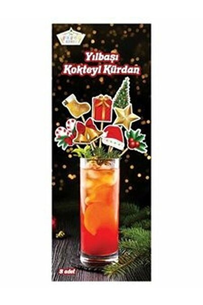 DÜVENCİ TİCARET قطع خاصة لعيد الميلاد مكونة من 8 قطع من الكوكتيل
