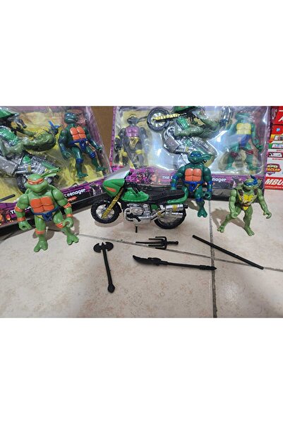 Ailenizin Oyuncakçısı 3 قطع من تماثيل النينجا مع ملحقات المحرك