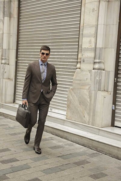 AEK FIORE Kahverengi Takım Elbise