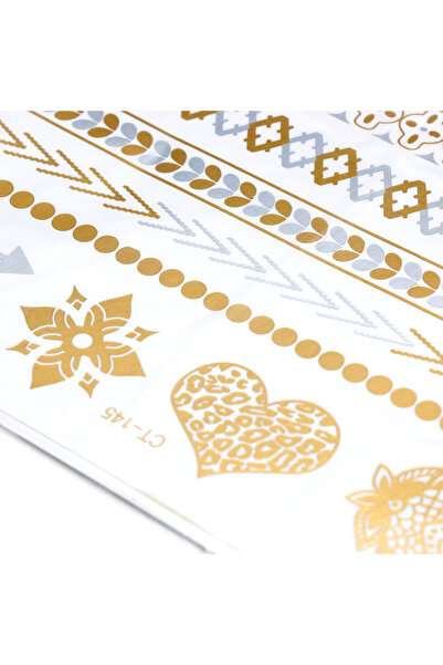 global fashion Temporary Body Tattoo Metal Tatto Stickers CT-145