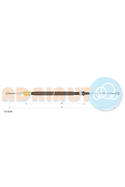 Adriauto Cablu Frana De Parcare Spate Dreapta Citroen C2 Peugeot 1007