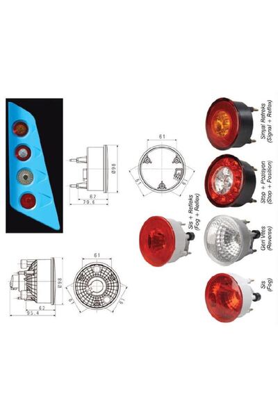 AYGERSAN ARKA FREN + PARK LAMBASI PEUGEOT JEST KARSAN (12AD)