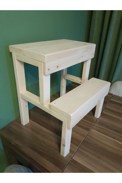 Woodzen Merdiven tabure basamak saksılık raf çiçeklik