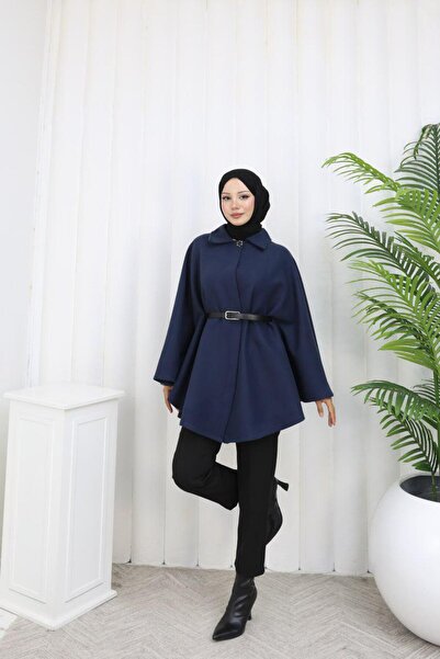 RAZENCİ Imported Cashmere Long Poncho