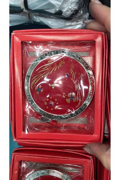 global fashion Oglinda de poseta, rotunda, rosie 3