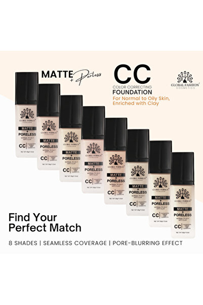 global fashion Fond de ten CC Matte+Poreless, Global Fashion, G017, Espresso