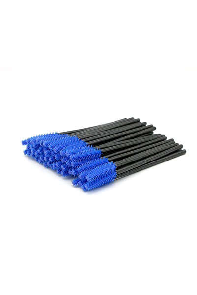 global fashion Set de 50 periuțe pentru extensii de gene, albastru/negru