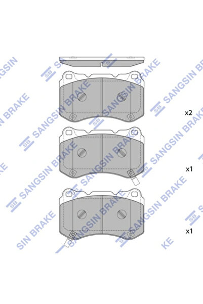 Hİ-Q Комплект накладки за дискови спирачки Alfa Romeo 159/166/Brera Cadillac Cts