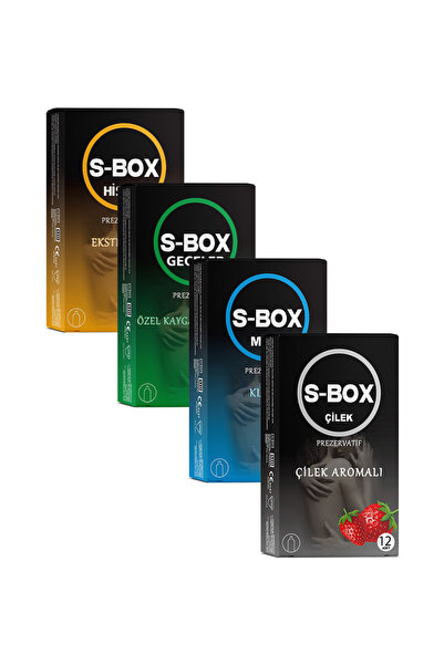 SBOX S-BOX 4’lü Karma Paket – Hisset, Uzun Geceler, Klasik ve Çilek