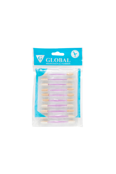 global fashion Set 10 aplicatoare pentru fard de pleoape, Global Fashion, culoare liliacie